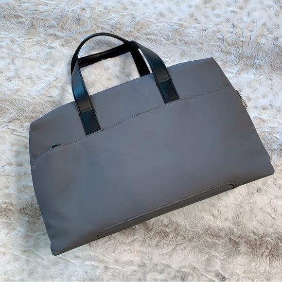 AWAY Everywhere Bag, Grey/Black, Waterproof Nylon/Leather, Like New! - Picture 3 of 12